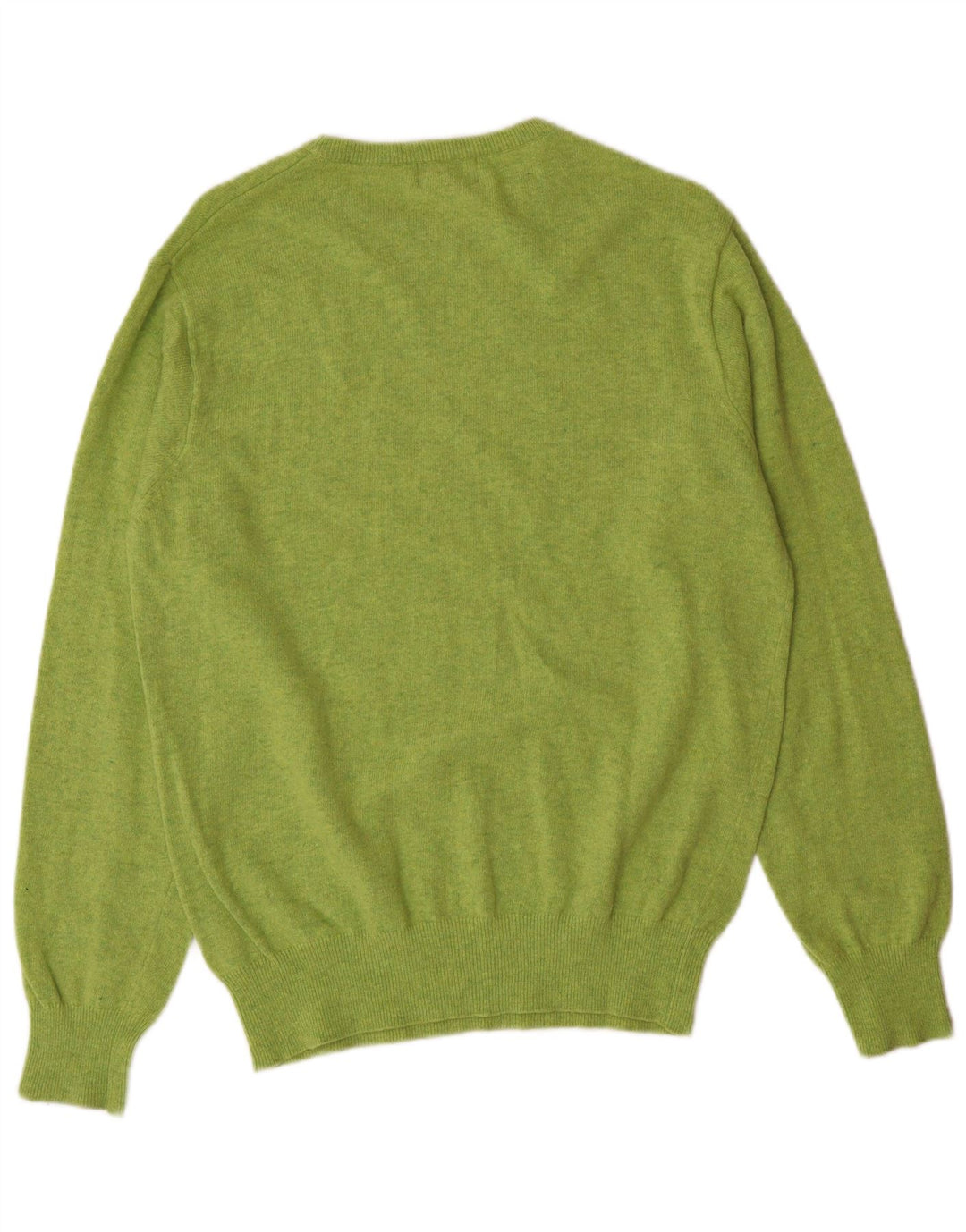 KAPPA Mens Crew Neck Jumper Sweater Small Green Lambswool
