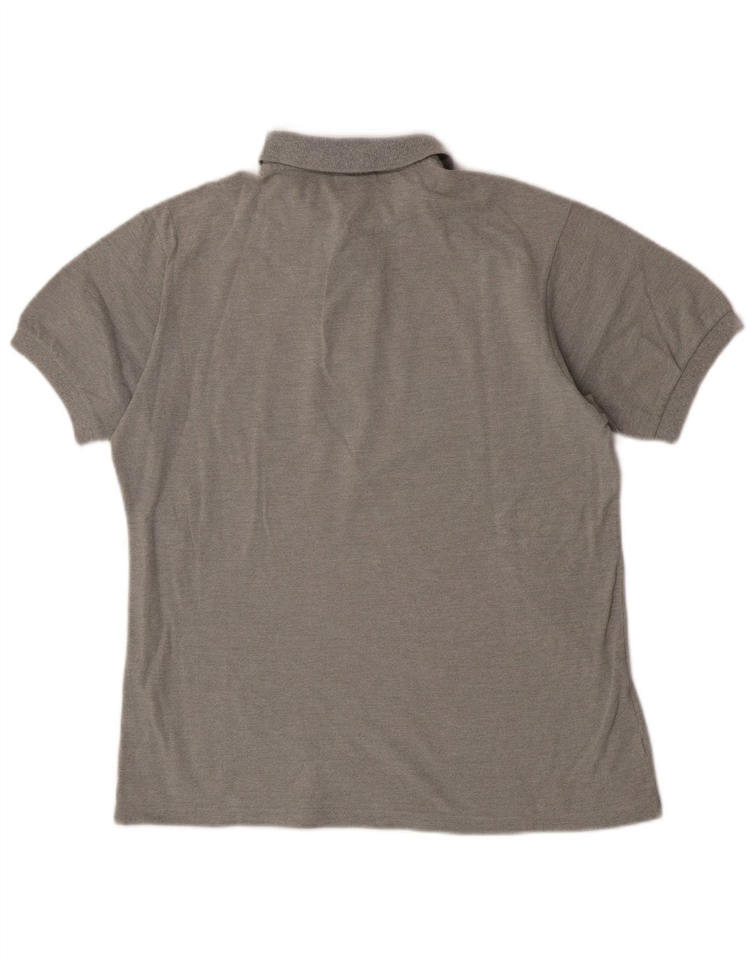 Lacoste Mens Polo Shirt Size 4 Medium Grey Cotton