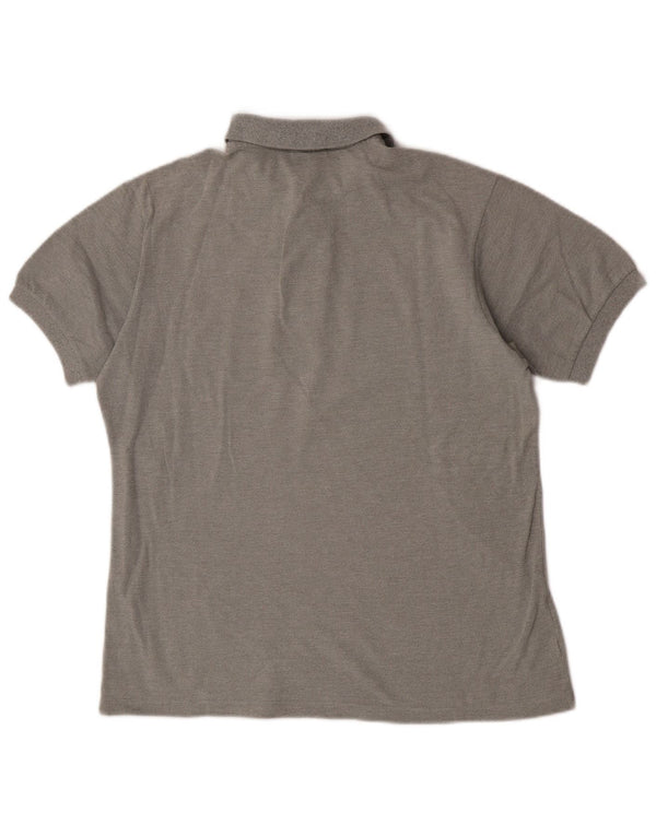 Lacoste Mens Polo Shirt Size 4 Medium Grey Cotton