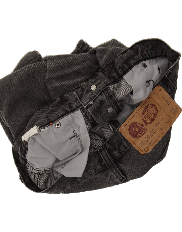 CHEAP MONDAY Mens Denim Shorts W29 Small Grey Cotton Vintage Cheap Monday and Second-Hand Cheap Monday from Messina Hembry 