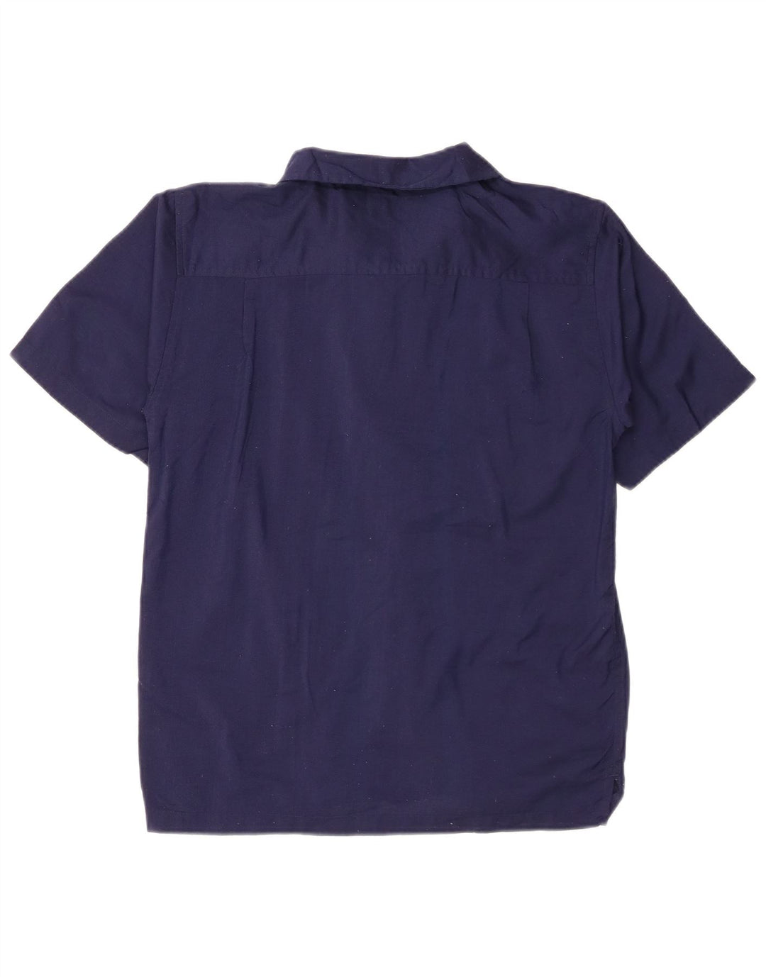 Mossimo Boys Short Sleeve Shirt 14-15 Years Large Navy Blue Striped