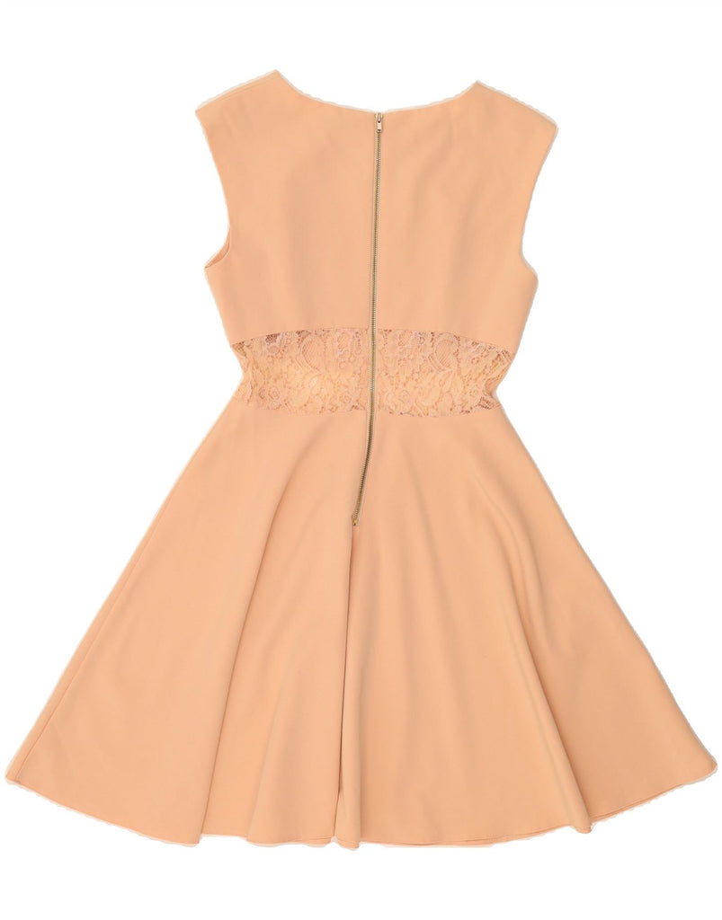 MISS SELFRIDGE Womens Sleeveless A-Line Dress UK 8 Small Pink Polyester Vintage Miss Selfridge and Second-Hand Miss Selfridge from Messina Hembry 