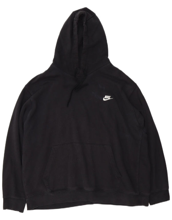 Nike Mens Hoodie Jumper 3XL Black Cotton
