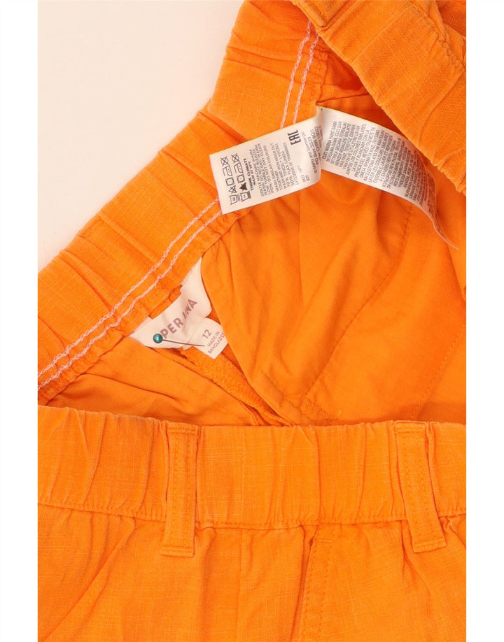 MARKS & SPENCER Womens Per Una Chino Shorts UK 12 Medium W32  Orange