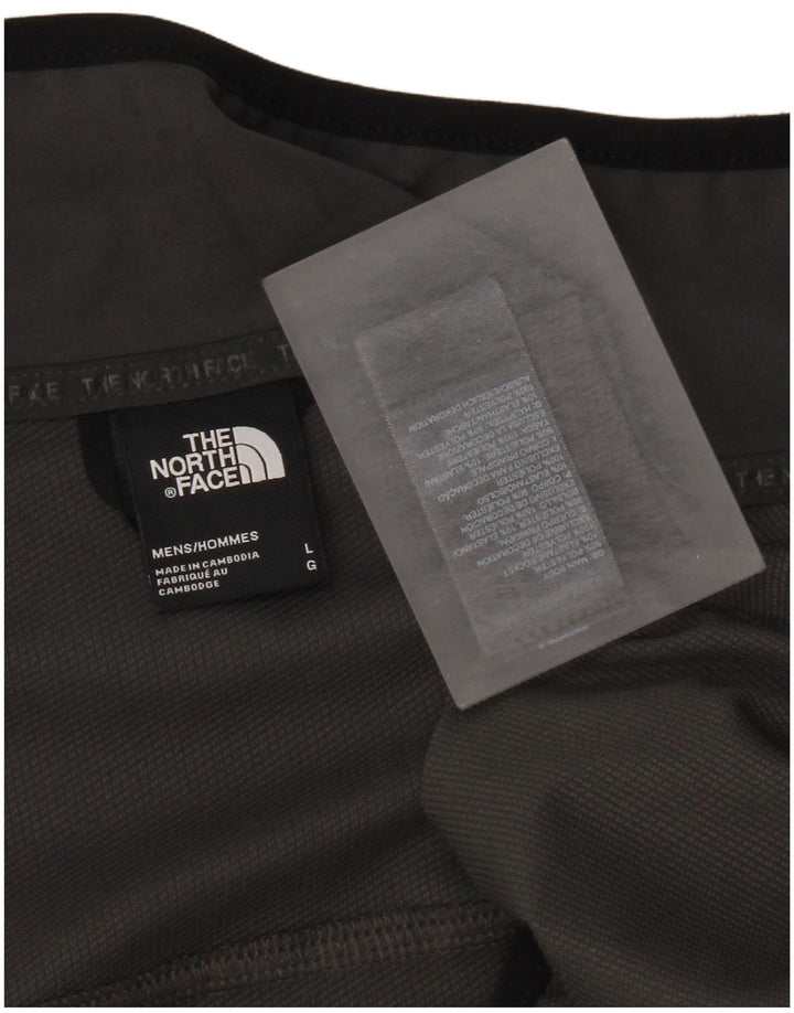 The North Face Mens Sleeveless Tracksuit Top Jacket Large Grey Polyester