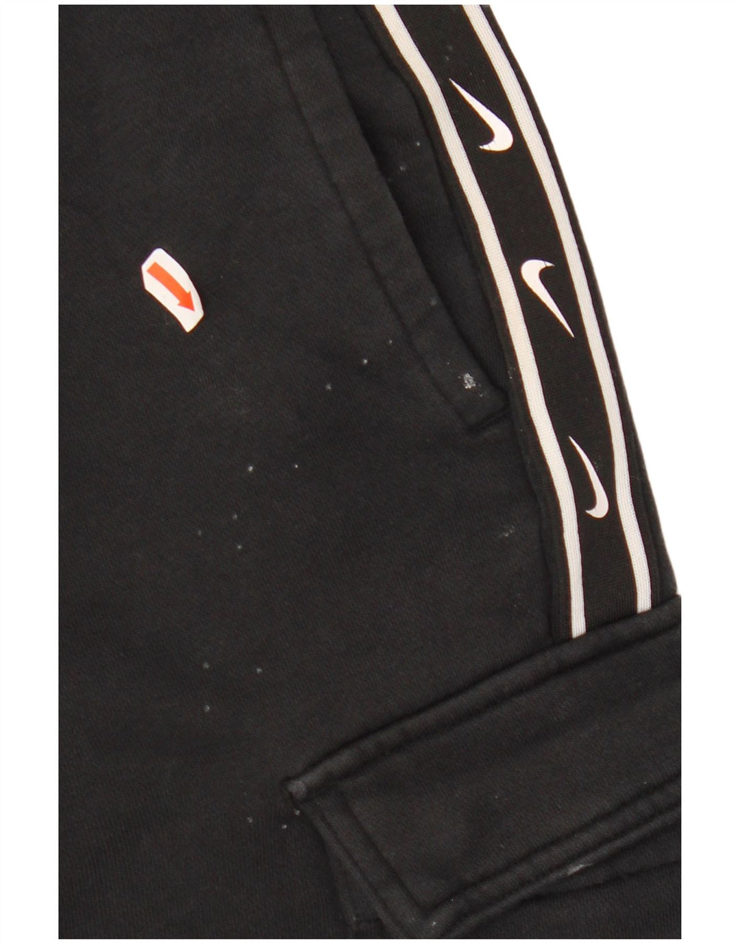 NIKE Mens Graphic Cargo Tracksuit Trousers Joggers Medium  Black Cotton