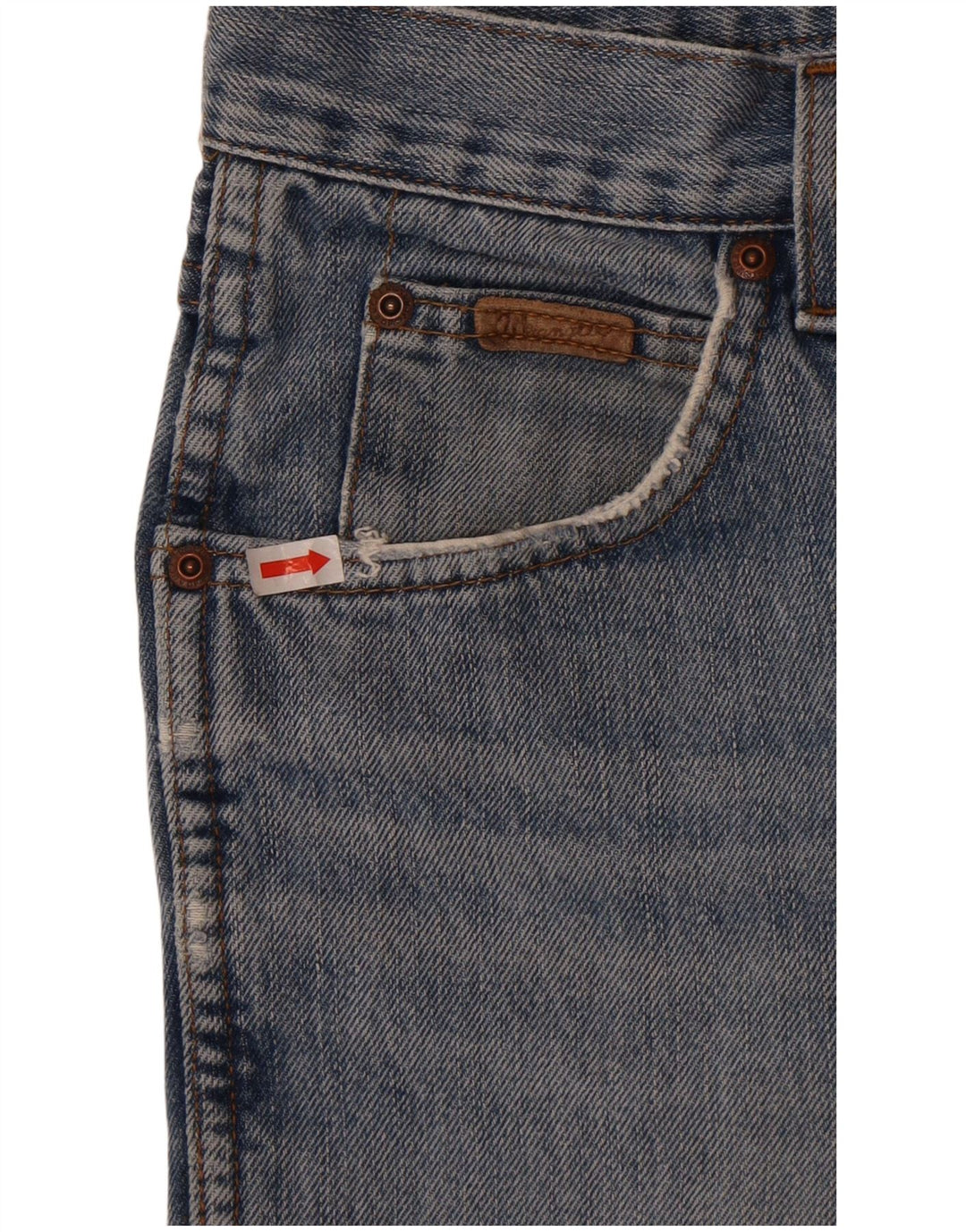 Wrangler Mens Texas Straight Jeans W33 L34 Blue Cotton
