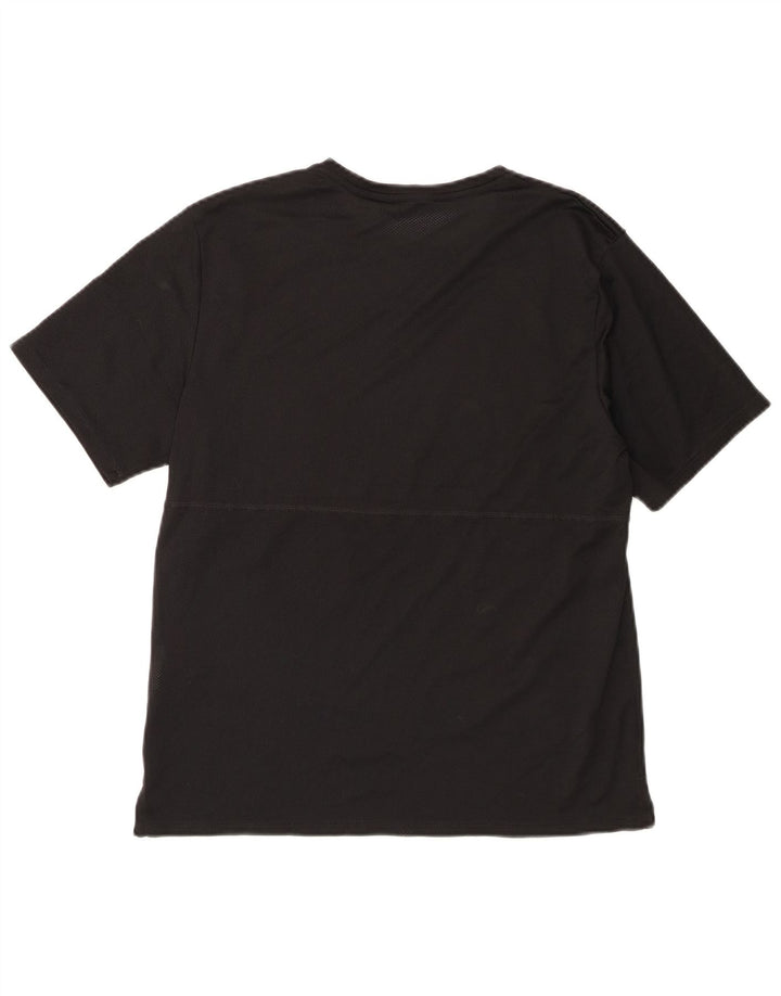 Nike Mens Dri Fit T-Shirt Top Medium Black Polyester