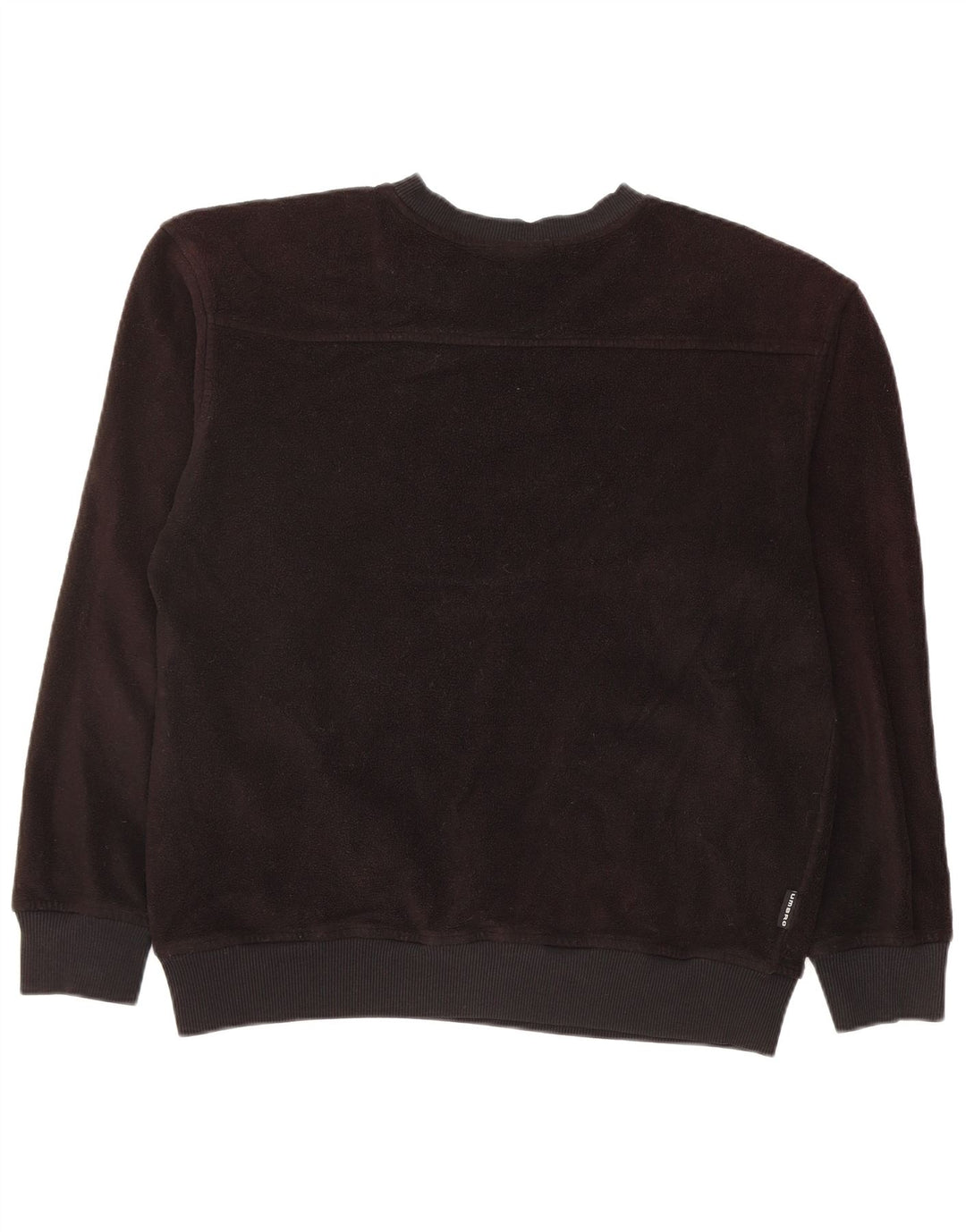UMBRO Womens Fleece Jumper UK 16 Large Black Polyester
