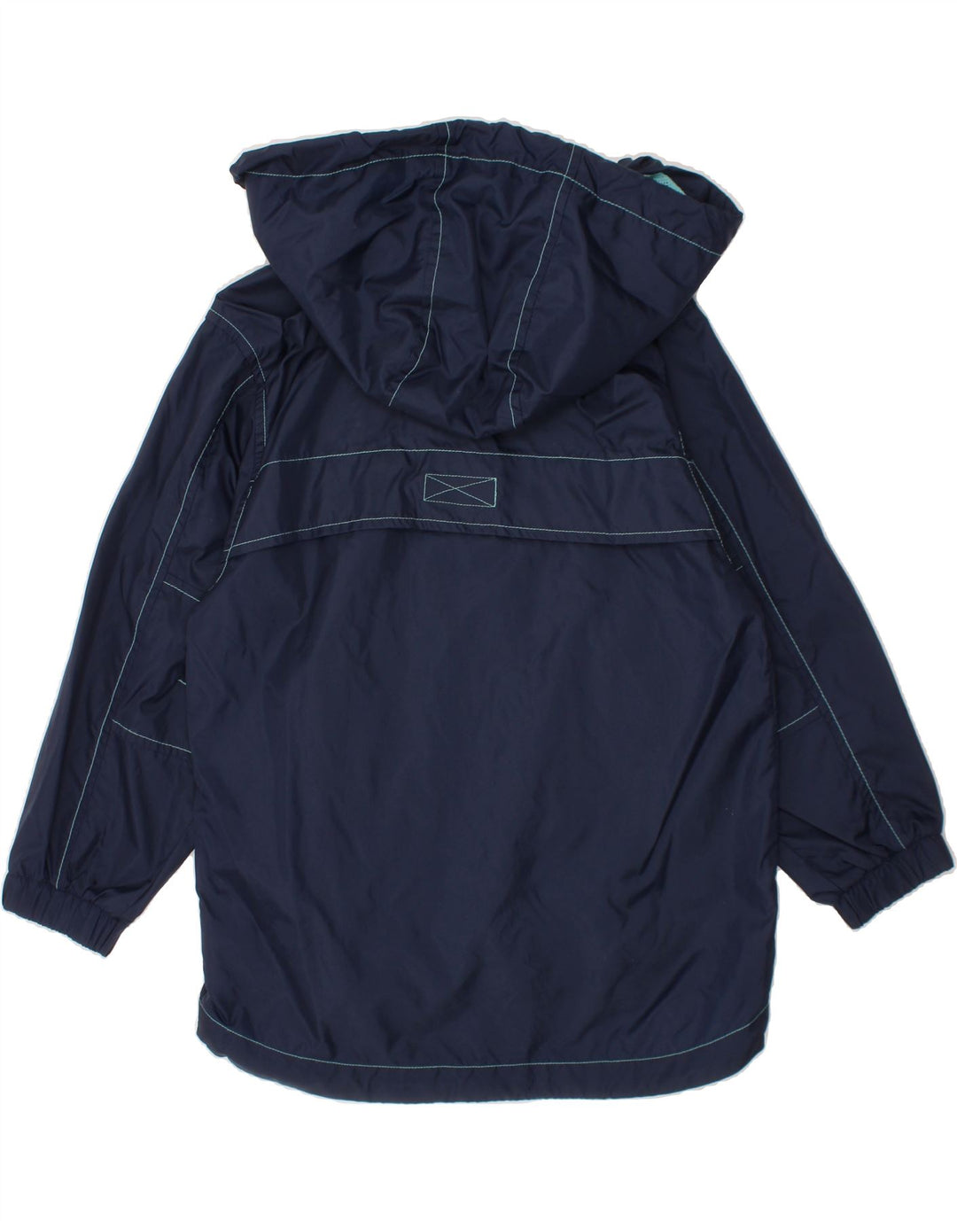 CHAMPION Boys Hooded Rain Jacket 5-6 Years Navy Blue Polyamide Vintage Champion and Second-Hand Champion from Messina Hembry 