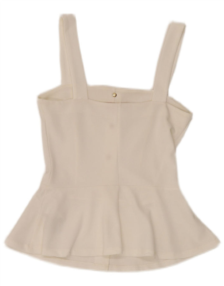 Guess Womens Cami Top UK 6 XS White Polyester