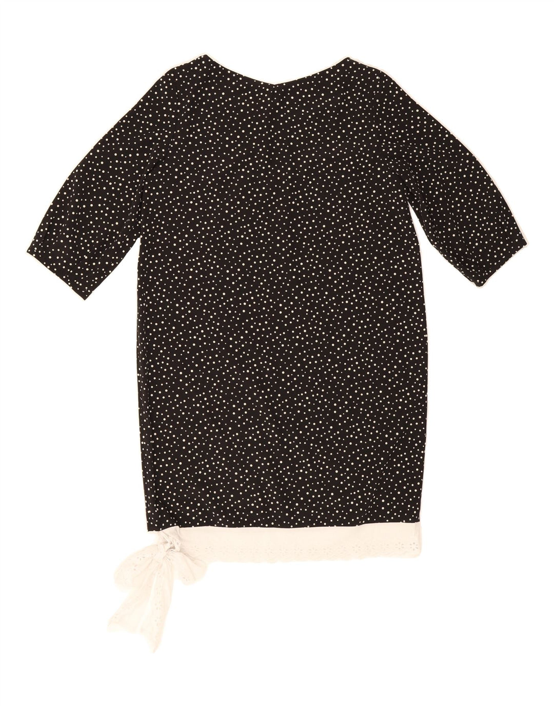 VINTAGE Womens Shift Dress UK 14 Large Black Polka Dot Vintage Vintage and Second-Hand Vintage from Messina Hembry 