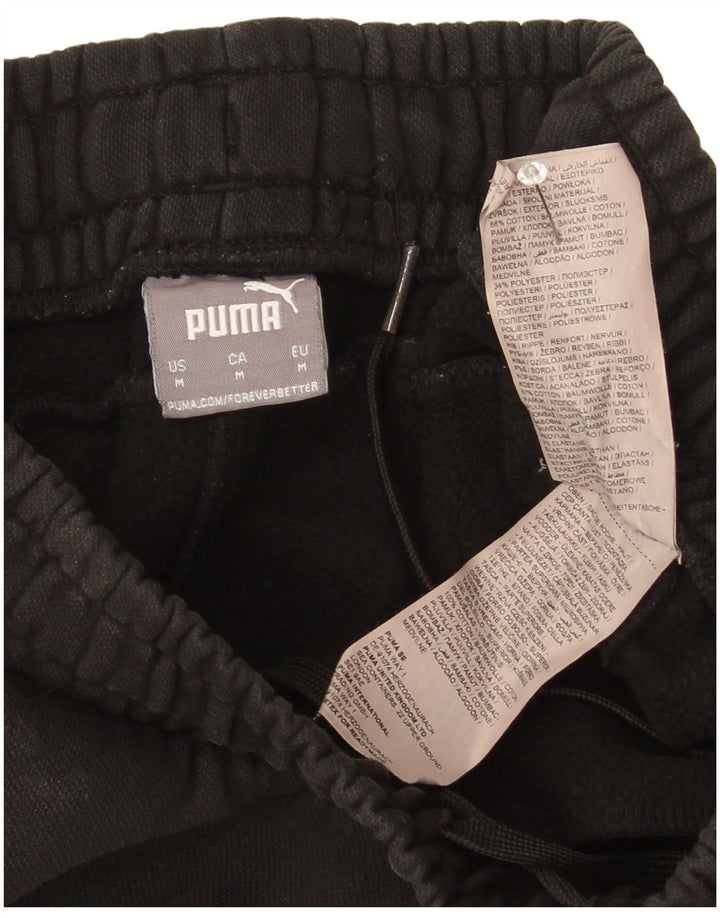 Puma Mens Tracksuit Trousers Joggers Medium  Black Cotton