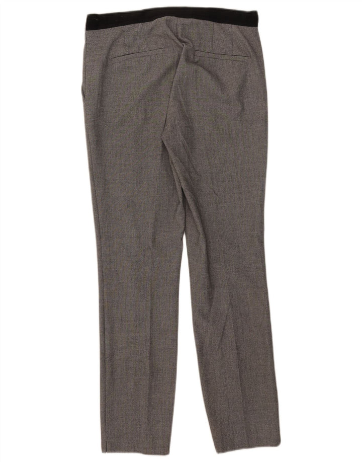 Zara Womens Slim Suit Trousers Small W26 L27 Grey Polyester