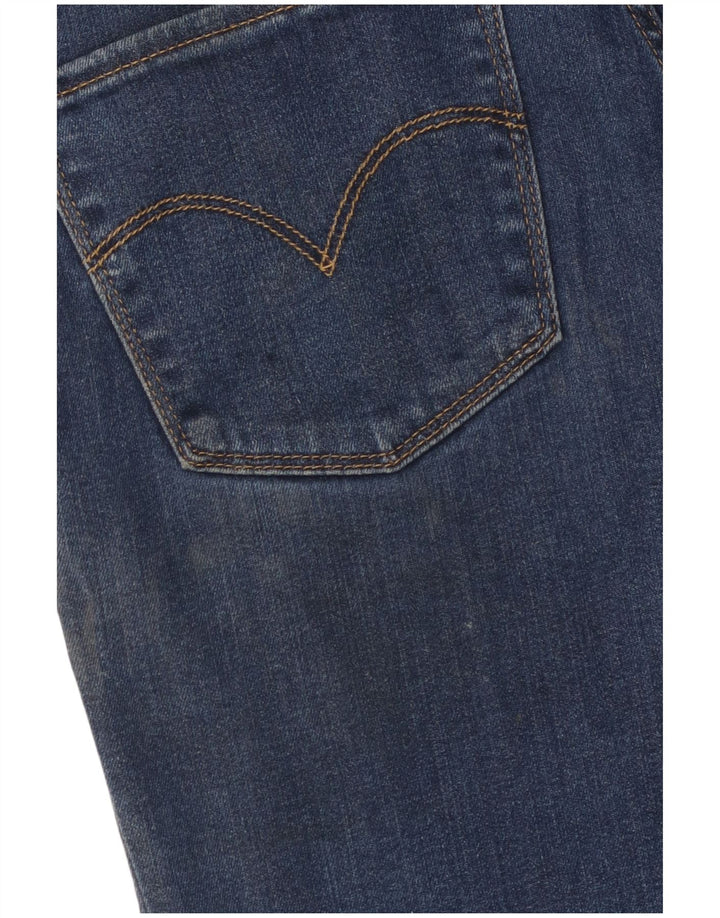 LEVI'S Womens 724 High Rise Straight Jeans W27 L32 Blue Lyocell