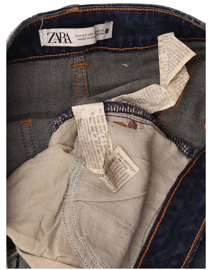 Zara Womens Slim Jeans EU 42 Large W32 L28 Blue Cotton Classic