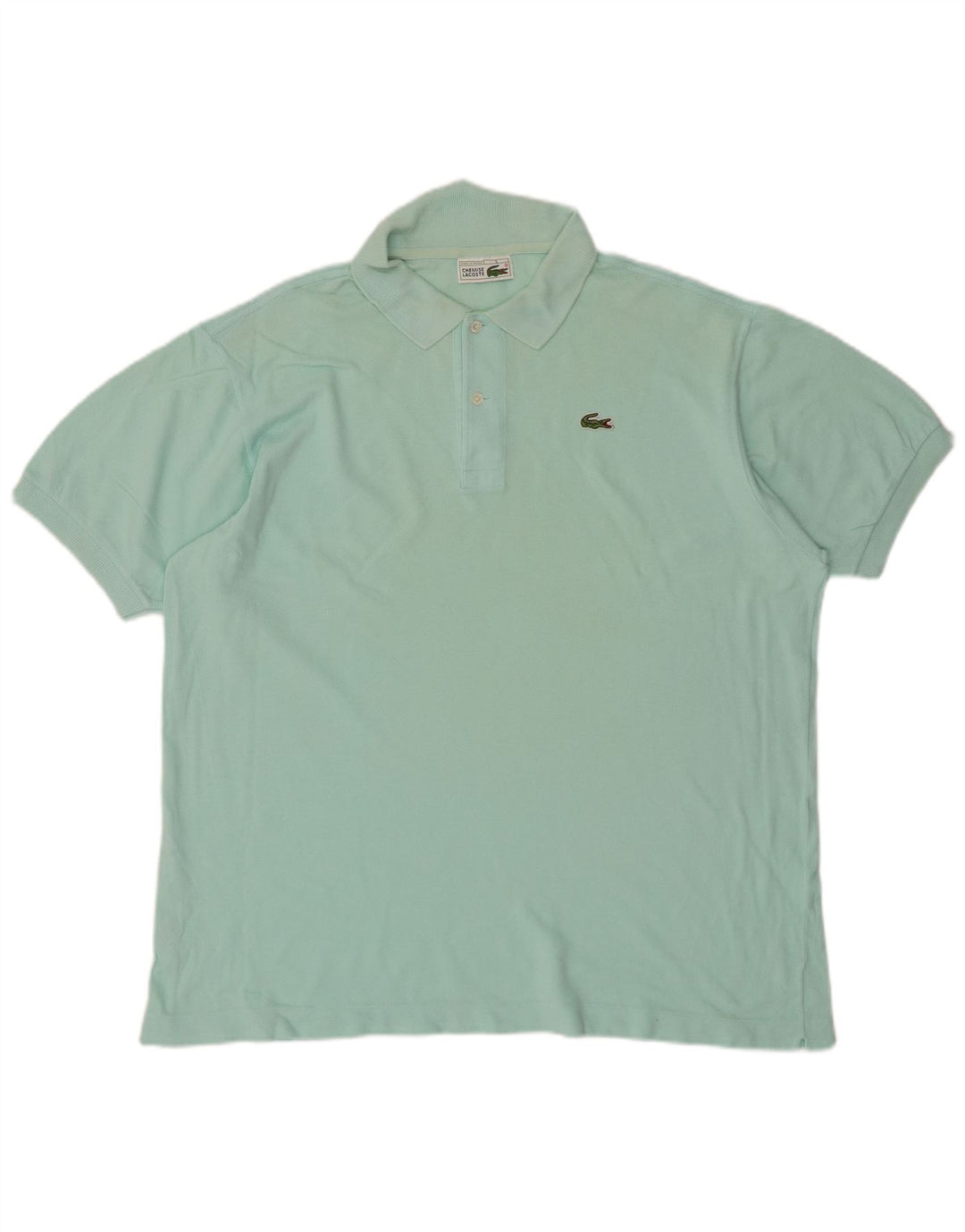LACOSTE Mens Polo Shirt Size 6 XL Turquoise Cotton
