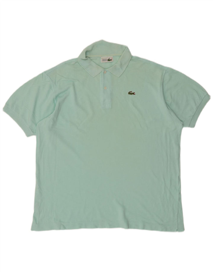 LACOSTE Mens Polo Shirt Size 6 XL Turquoise Cotton