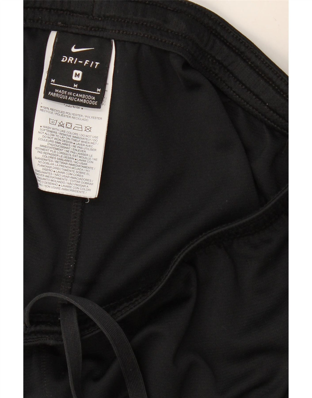 NIKE Mens Dri Fit Sport Shorts Medium  Black Colourblock Polyester