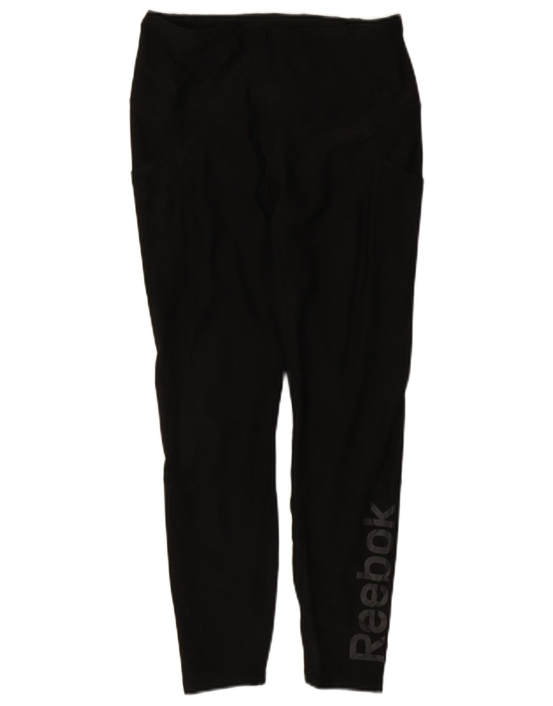 Reebok Womens Graphic Leggings UK 12 Medium Black