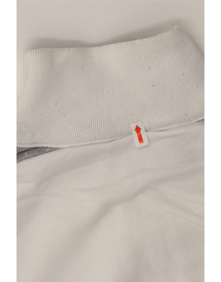 CHAMPION Mens Tracksuit Top Jacket Large White Colourblock Cotton