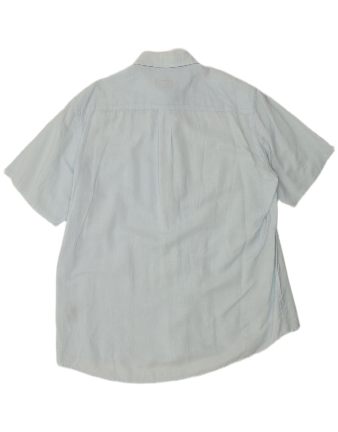 Kappa Mens Short Sleeve Shirt 2XL Blue Linen