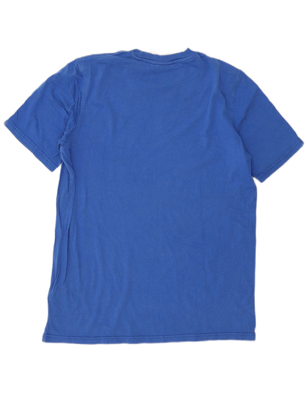 Adidas Mens Graphic T-Shirt Top Medium Blue Cotton