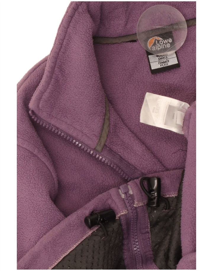 LOWE ALPINE Womens Fleece Jacket UK 10 Small Purple Polyester