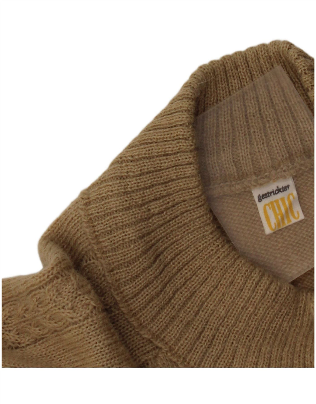 CHIC Womens Cardigan Sweater IT 48 XL Beige