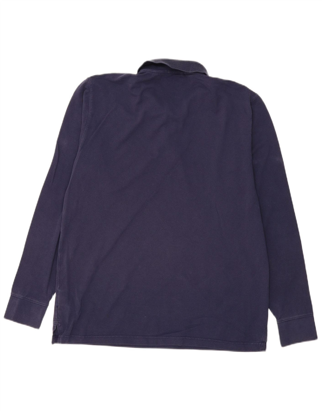 GANT Mens Regular Long Sleeve Polo Shirt XL Navy Blue Cotton