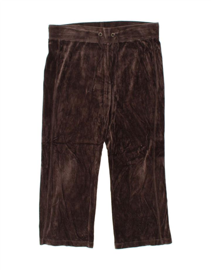 EDDIE BAUER Womens Tracksuit Trousers UK 14 Medium  Brown Cotton Vintage Eddie Bauer and Second-Hand Eddie Bauer from Messina Hembry 