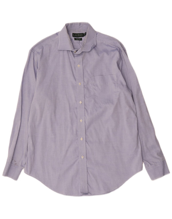 Ralph Lauren Mens Classic Fit Shirt Size 16 1/2 Large Blue Cotton