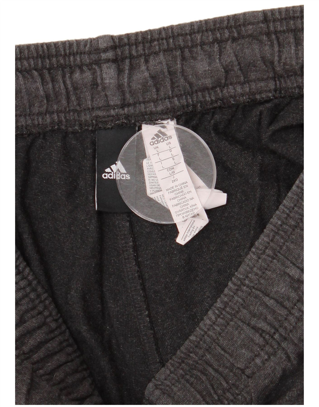 Adidas Mens Graphic Sport Shorts Large  Grey Cotton