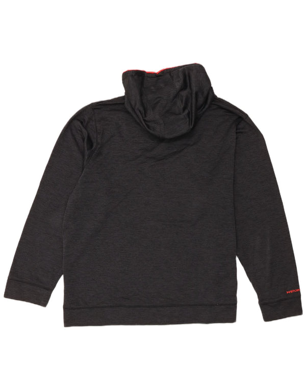Under Armour Mens Graphic Loose Fit Hoodie Jumper 2XL Navy Blue Flecked