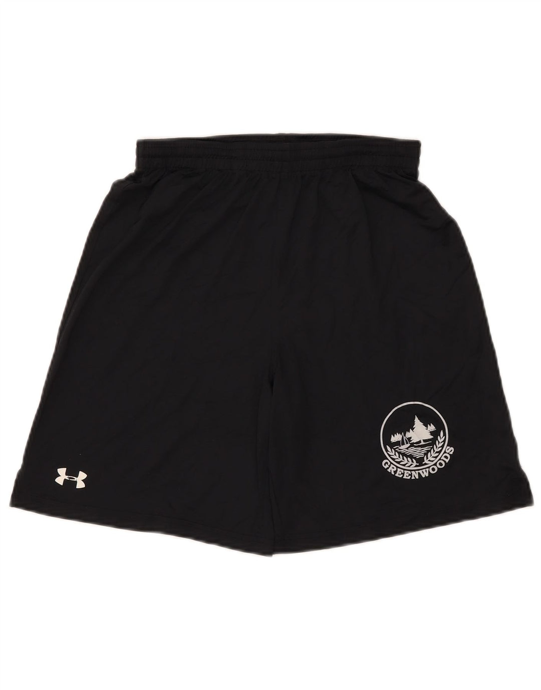 UNDER ARMOUR Boys Sport Shorts 11-12 Years Large  Black Polyester