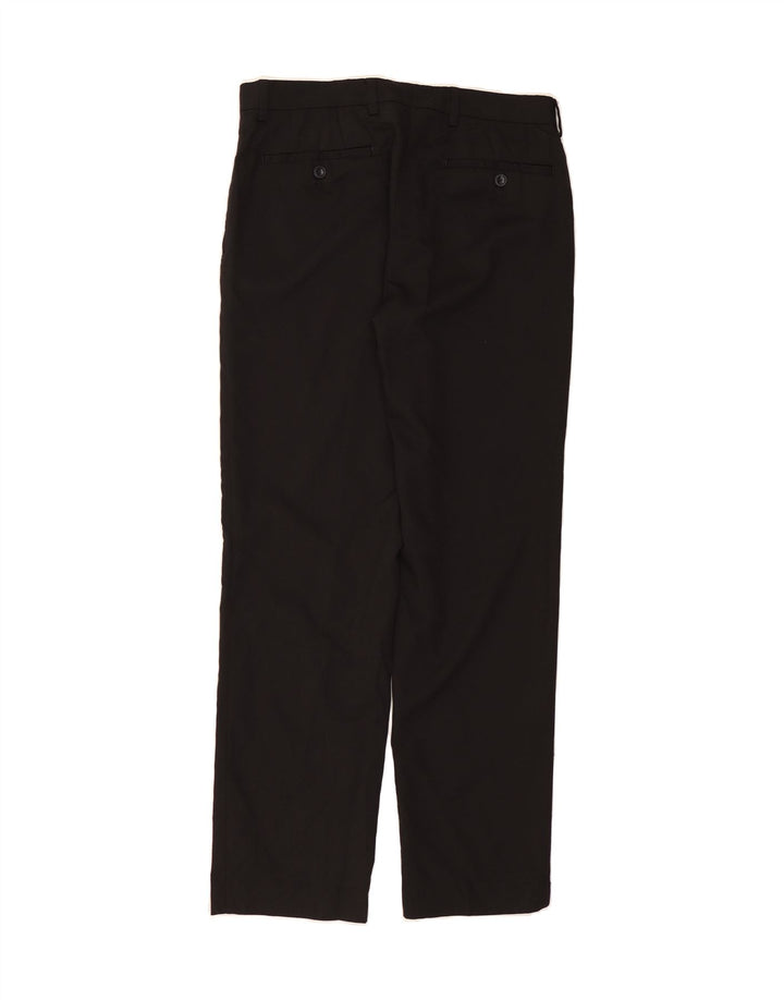 MICHAEL KORS Mens Straight Chino Trousers W31 L30 Black Polyester Vintage Michael Kors and Second-Hand Michael Kors from Messina Hembry 