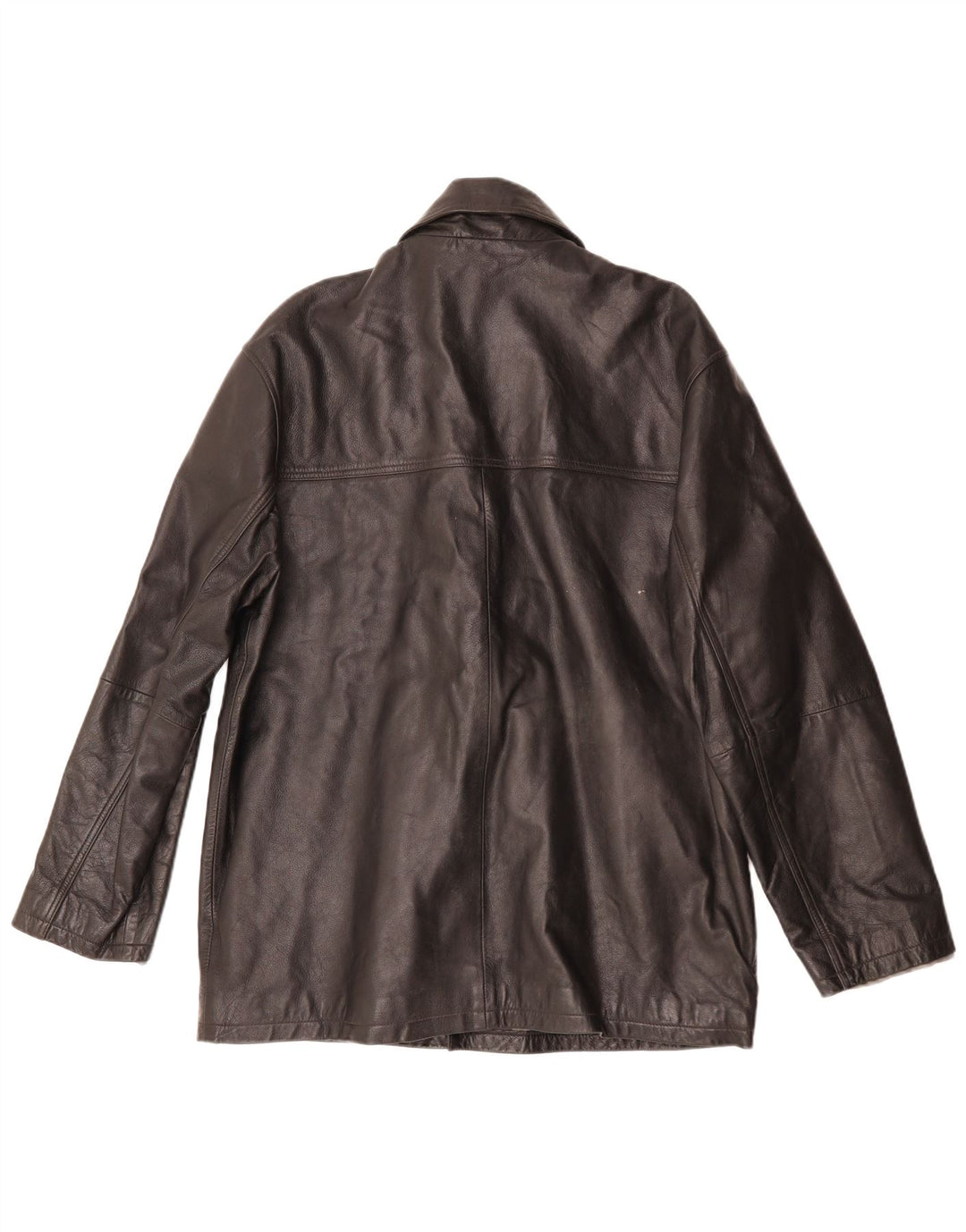 Ironsides Mens Leather Jacket UK 40 Large Black Leather