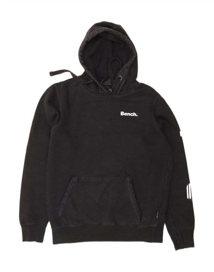 BENCH Mens Hoodie Jumper Medium Black Cotton Vintage Bench and Second-Hand Bench from Messina Hembry 