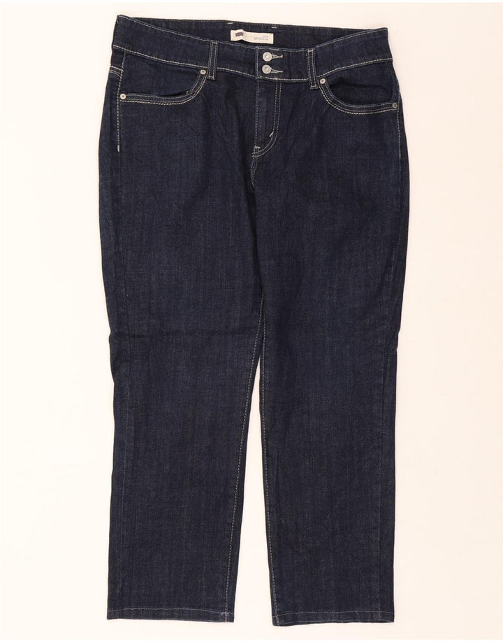 LEVI'S Womens Curvy Slim Jeans W33 L26 Navy Blue Cotton Vintage Levi's and Second-Hand Levi's from Messina Hembry 