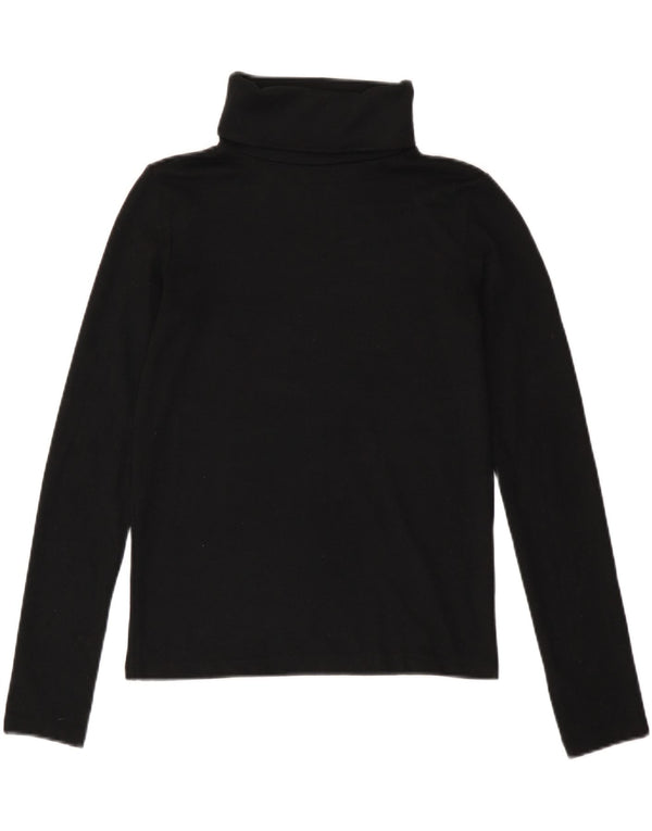 Zara Womens Roll Neck Jumper Sweater UK 12 Medium Black
