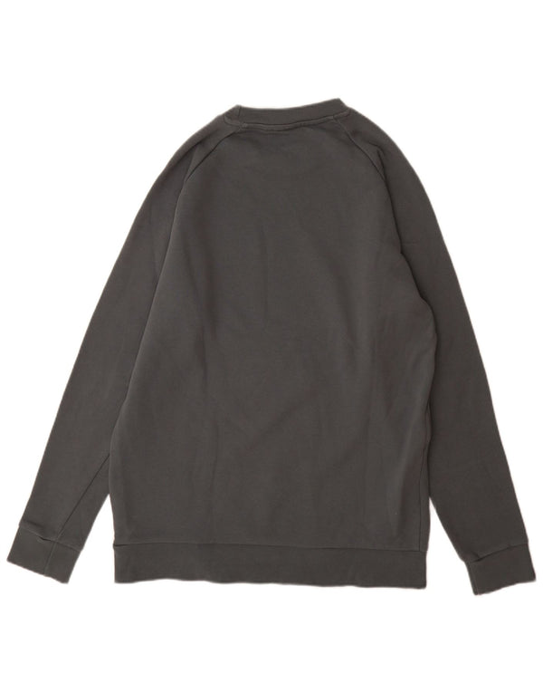 Adidas Mens Graphic Sweatshirt Jumper Medium Grey Cotton