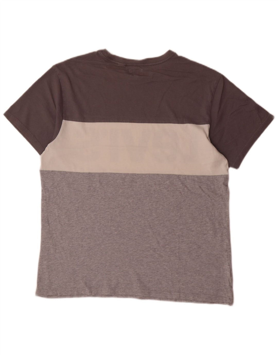 LEVI'S Mens Graphic T-Shirt Top Medium Grey Colourblock