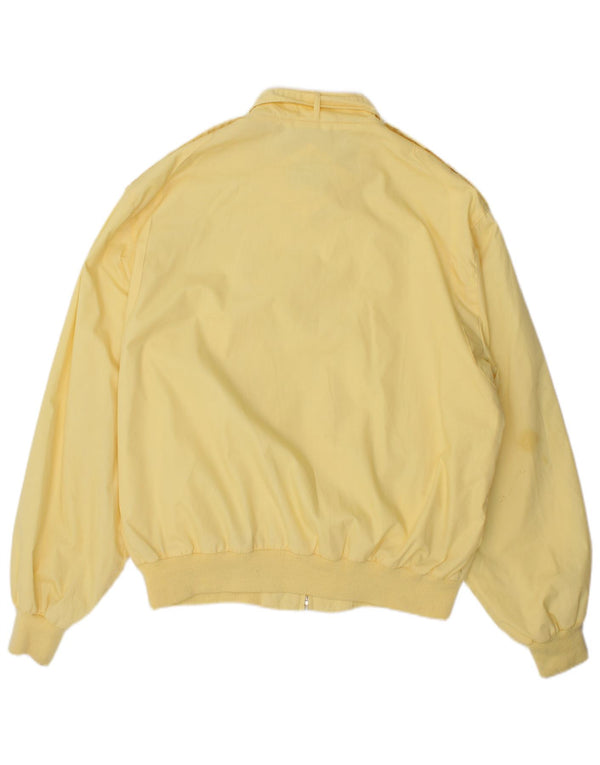 Vintage Mens Bomber Jacket UK 38 Medium Yellow