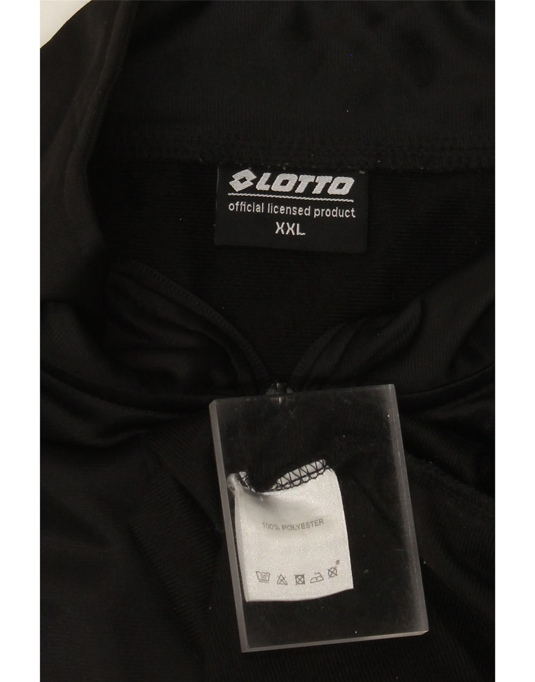 Lotto Mens Tracksuit Top Jacket 2XL Black Polyester
