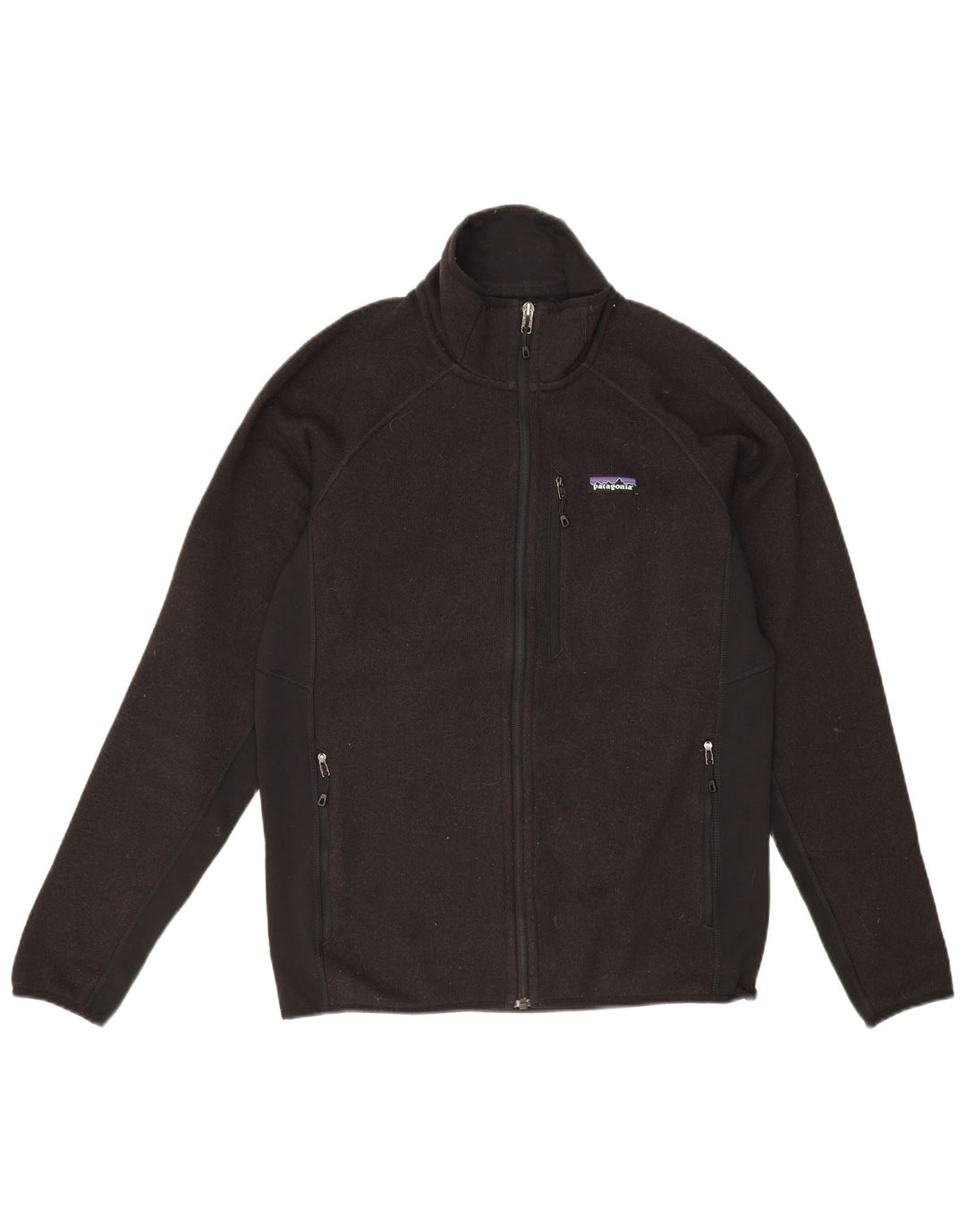 Patagonia Mens Tracksuit Top Jacket Medium Black Polyester