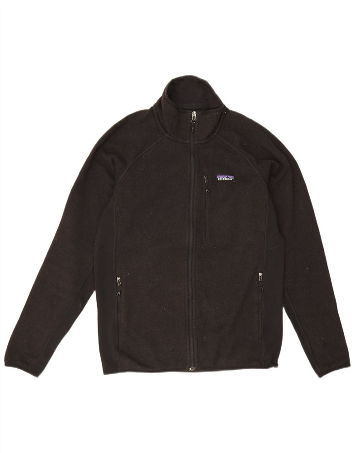 Patagonia Mens Tracksuit Top Jacket Medium Black Polyester