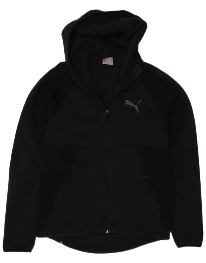 Puma Mens Regular Fit Zip Hoodie Sweater Medium Black Cotton