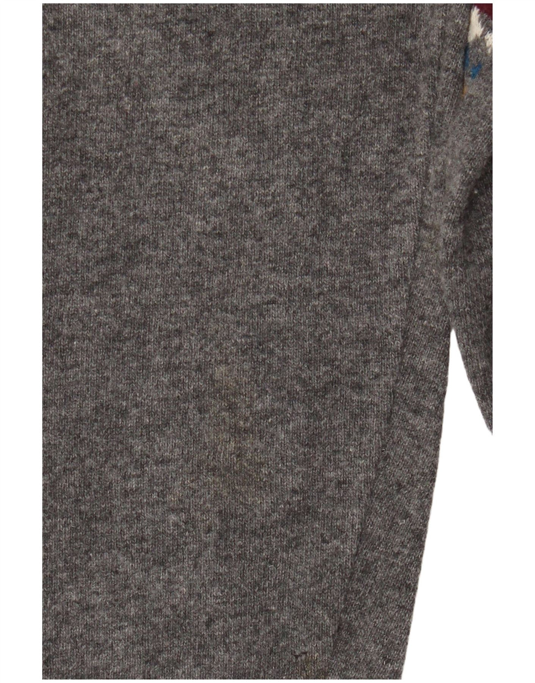 Carrera Mens V-Neck Jumper Sweater Large Grey Striped Wool