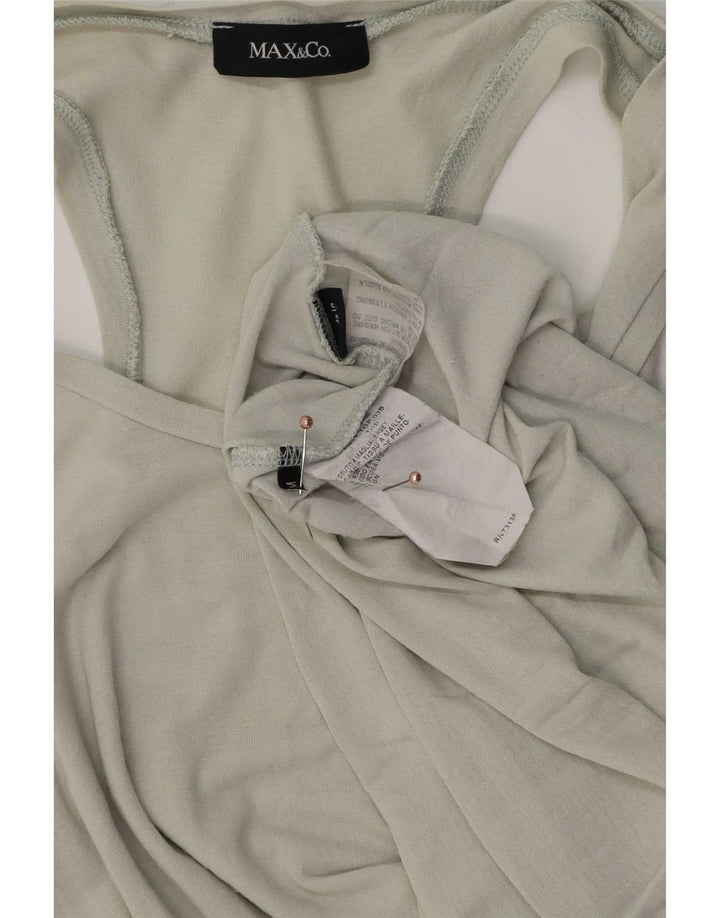Max & Co. Womens Vest Top UK 12 Medium Grey Viscose
