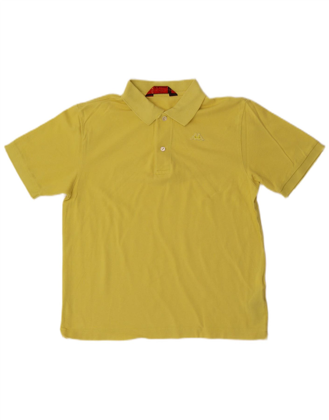 Kappa Mens Polo Shirt Small Yellow Cotton